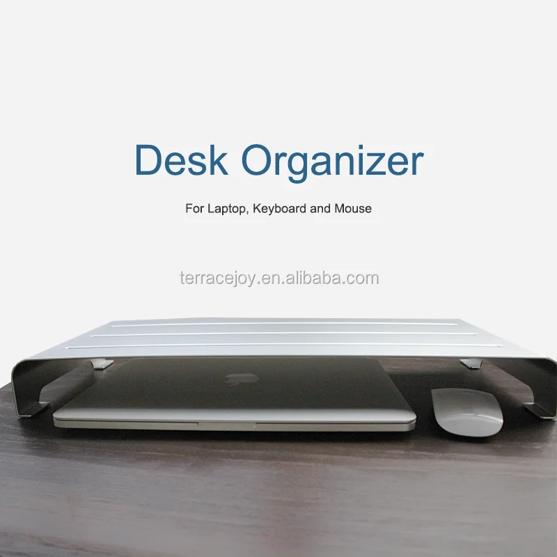 
Aluminum Alloy Mind Reader PC, Laptop, IMAC Monitor Stand and Desk Organizer Metal Desk Monitor Stand Riser Home Office 