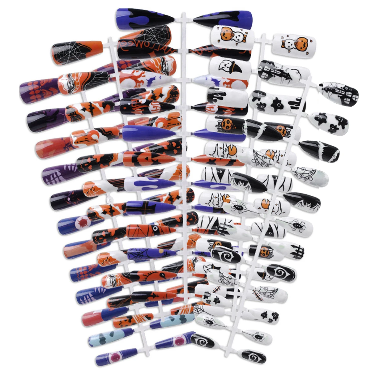 

240pcs Ballerina Coffin Cosplay Party Christmas Halloween False Press On Nails Tips, Designer