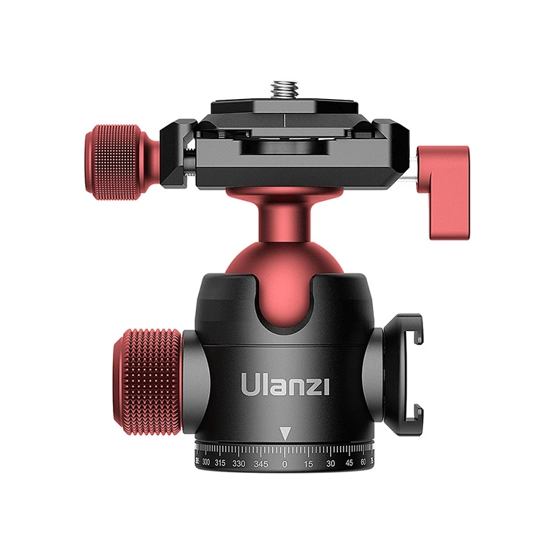 

Ulanzi U-70 Aka Double Panoramic Mini Metal Pan-Tilt Hot Shoe Spherical Bracket Photography Quick Shoe Accessories 360 Rotation