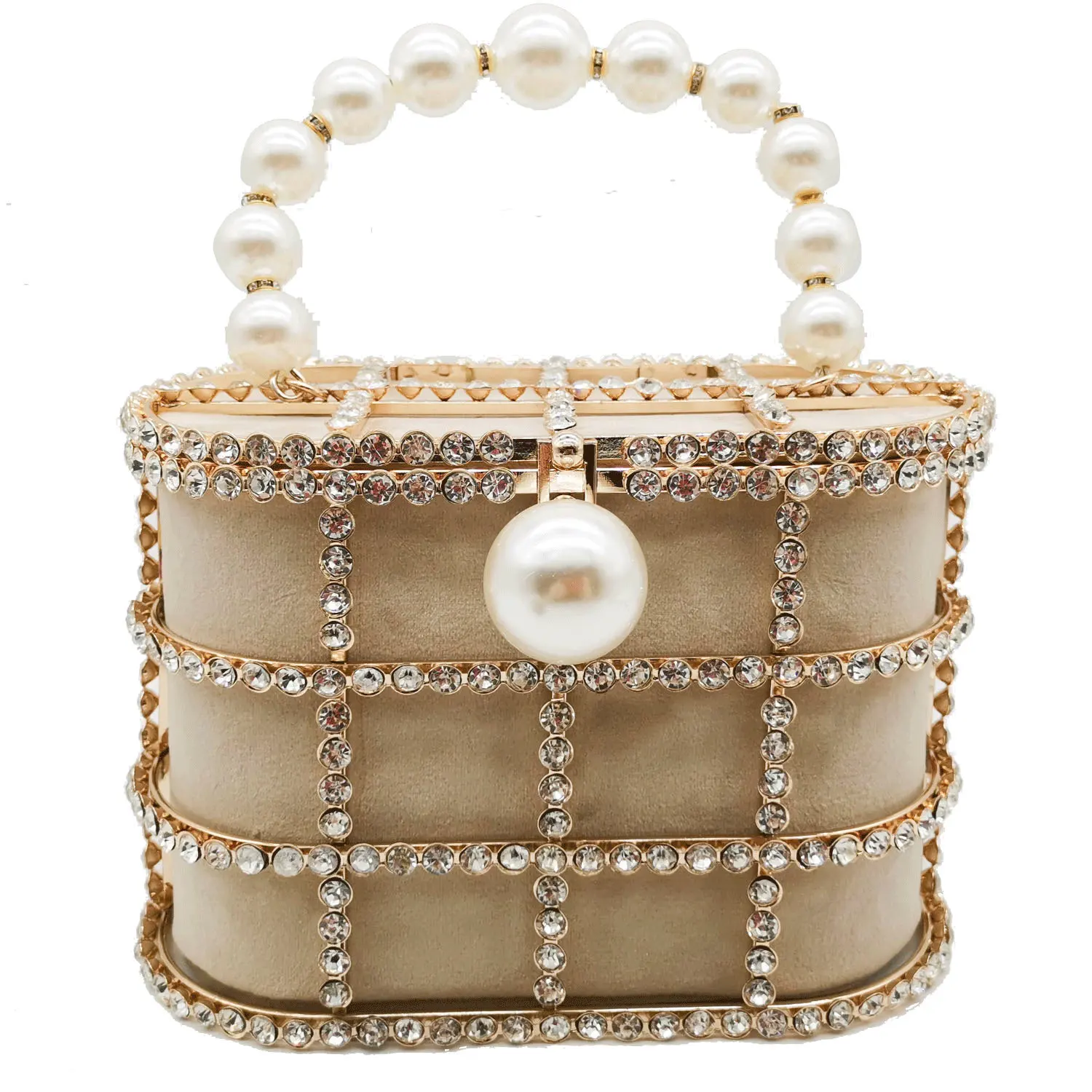 

JANHE sac a main de lux bolsas feminina RTS Totes Bags Ladies Jewelry Pearls Clutch Women Hand Bags 2021 Purses And Handbags, Black/red/apricot
