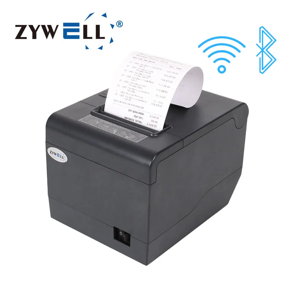 

ZYWELL Inkless USB LAN Ticket Thermal Printer Imprimante Thermique 80mm Bill Receipt Printer
