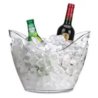 

2020 Promotional 3.5L Clear Acrylic Wine or Champagne Bottle Ice Bucket