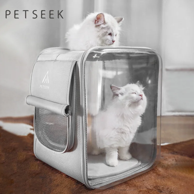 

Petseek Animal Cages Pet Dog Cat Carriers Backpack Fashion Bag Custom Travel