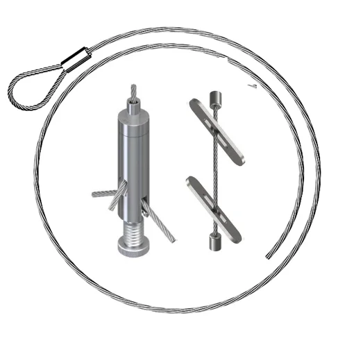 Y Type Cable Hanging Kit with Adjustable Cable Gripper And Toggle For the Industrial Led Light Hanging