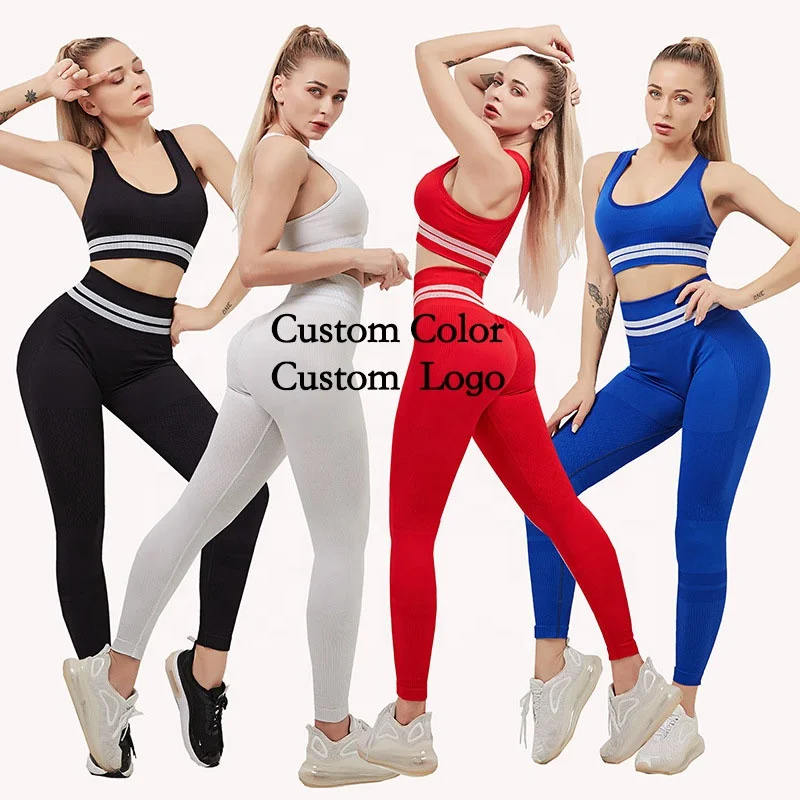 

Yoga pant women workout clothing ropa deportiva Seamless training wear Yoga Leggings sportswear girls' clothing set