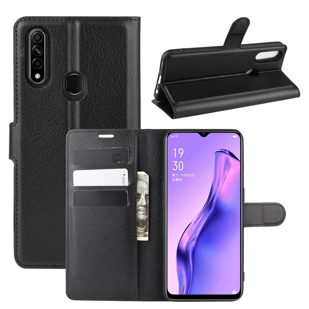 

For OPPO A31 Case Mobile Back Cover for OPPO A8 Leather Phone Cover Mobile Leather Phone Case Flip Mobile Cover Protective Case, 9 colors same as the picture