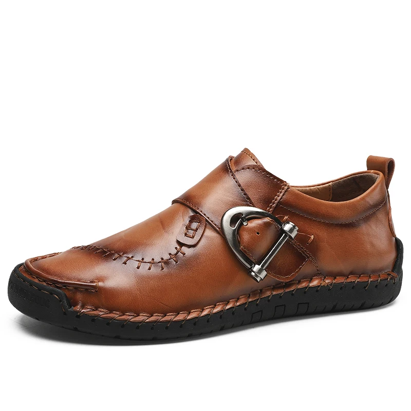 

Men Business Leather Shoes Loafer Dress Shoes, Black/d.brown/l.brown