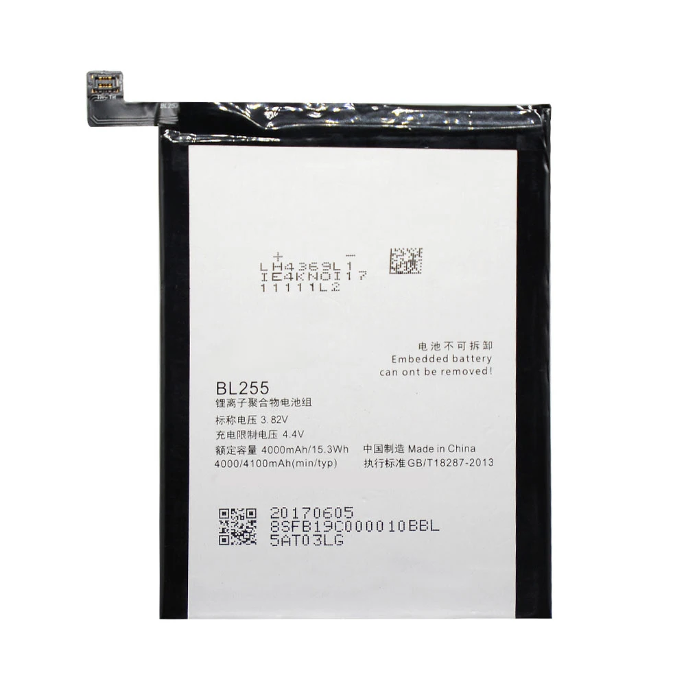 

Original High Quality rechargeable Battery 4100mA BL255 For Lenovo ZUK Z1 Mobile Phone In Stock Latest Production +fast shipping