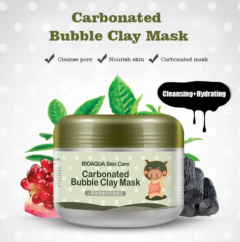 

BIOAQUA carbonated bubble bubble deep cleansing black mask blackhead remover mask
