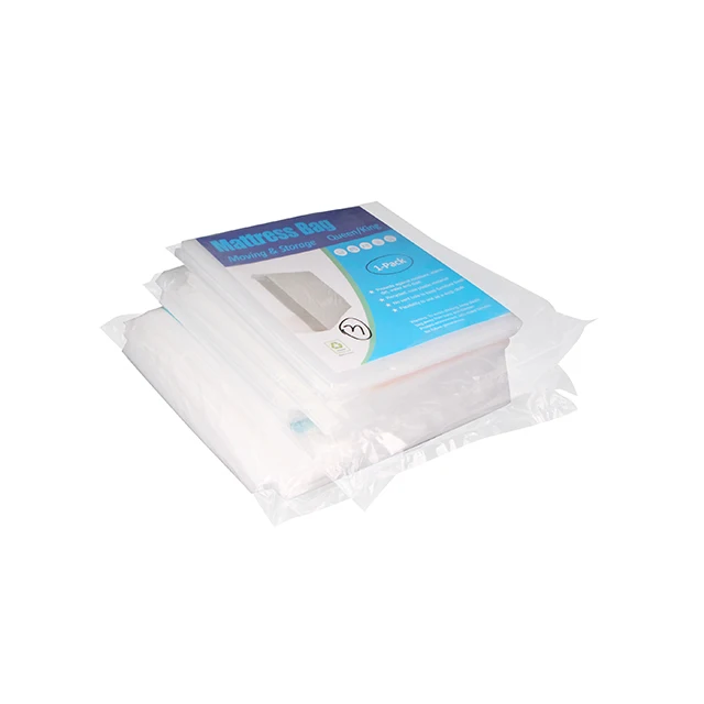 Heavy Duty Pe Clear Plastic Storage Bag Full Spring Plastic Mattress