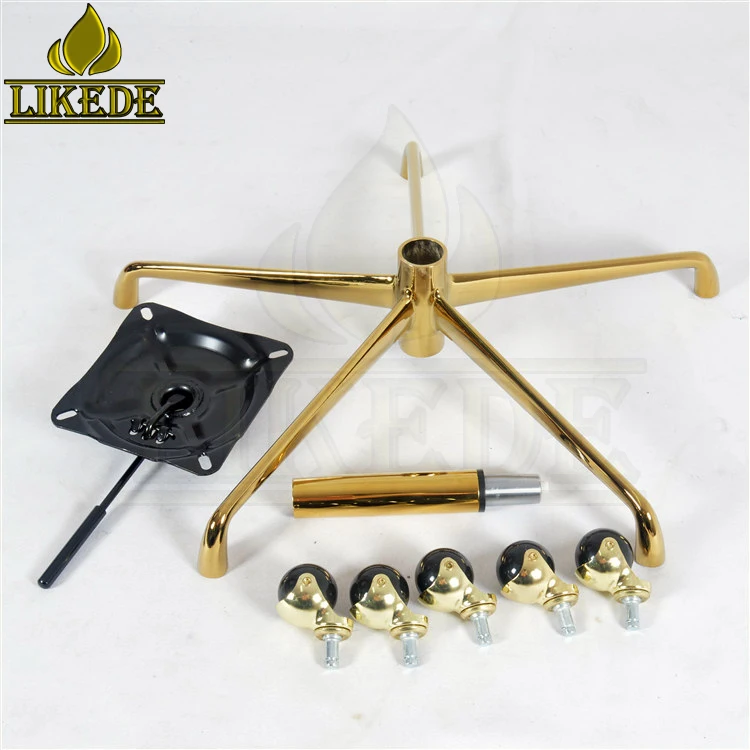 Aluminum chair spare parts sofa parts brass swivel base