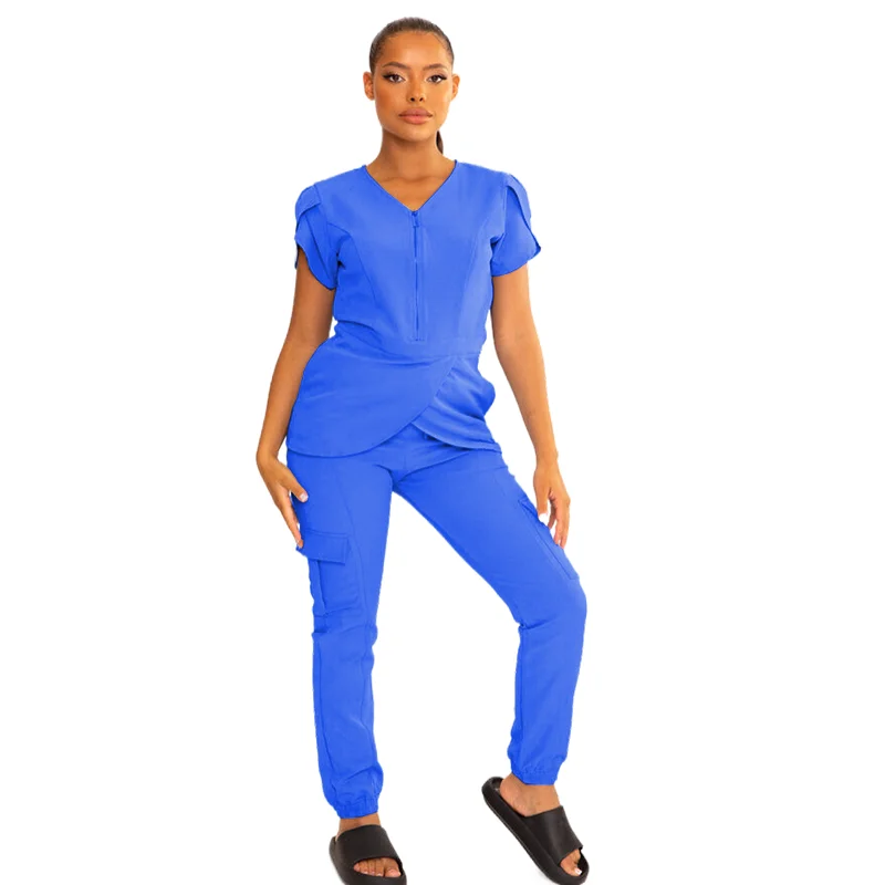 

Wholesale sexy nurse Scrub Uniforms Third Doctor Hospital Uniform for Hospital Medical Fabrics Polyester / Cotton, Customized color