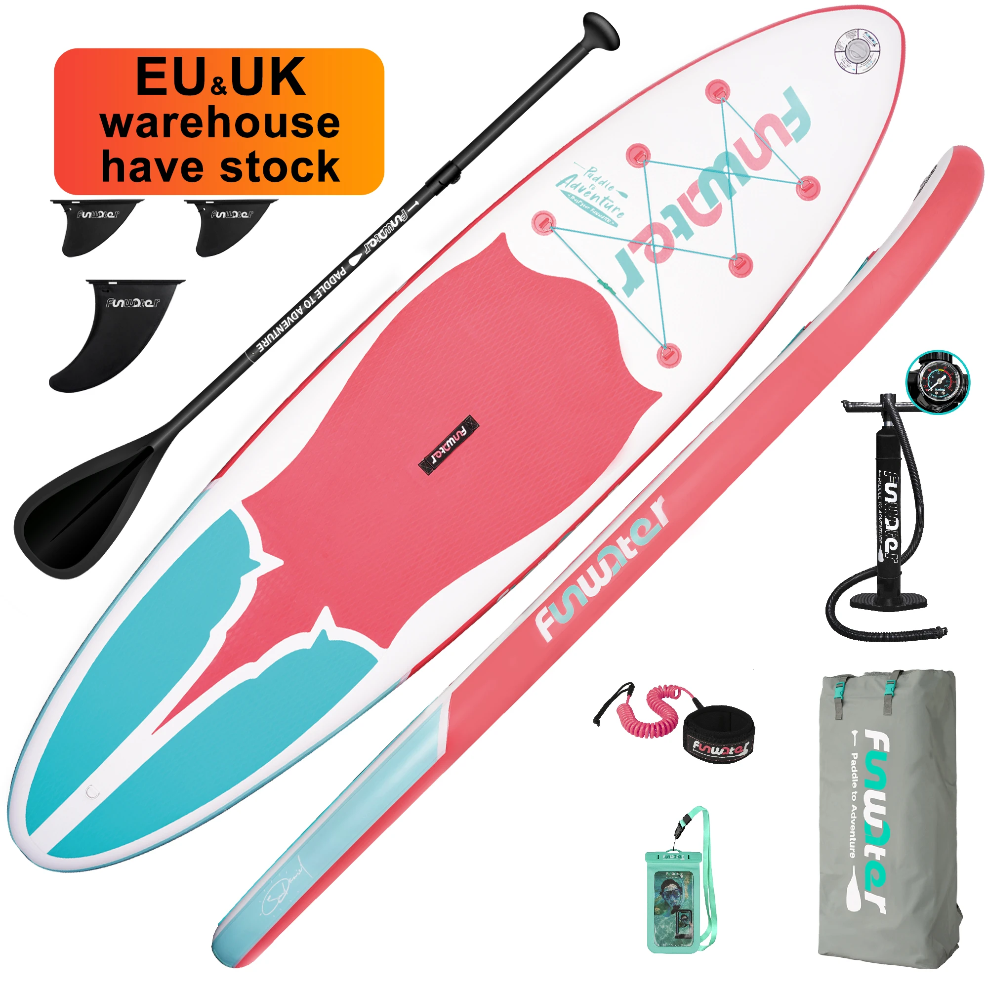 

FUNWATER Dropshipping OEM surf paddle board wholesale sup boards 11' inflatable surfboard