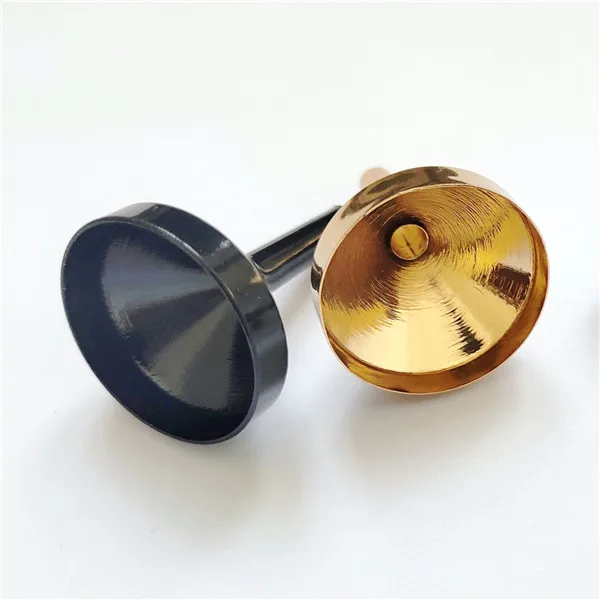 25x33mm Small Aluminum Perfume Funnel for Refill Metal Alloy Miniature Funnel for Filling