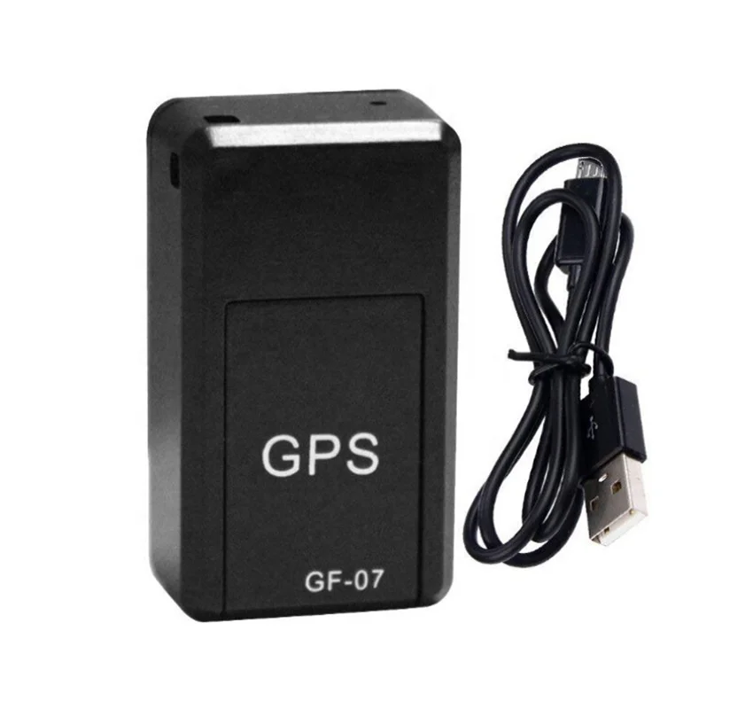 

GF07 Magnetic Mini Car Tracker GPS Real Time Tracking Locator Device GPS Tracker Vehicle Locator GPS mini Tracker, Black