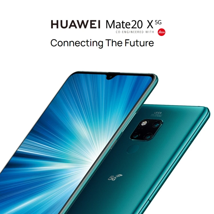 THÔNG TIN MỚI Huawei Mate 20 X 5G NR Smartphone 8GB + 256GB 7.2 inch Android 9.0 HUAWEI Kirin 980 Octa Core Điện thoại di động 5G mới nhất 