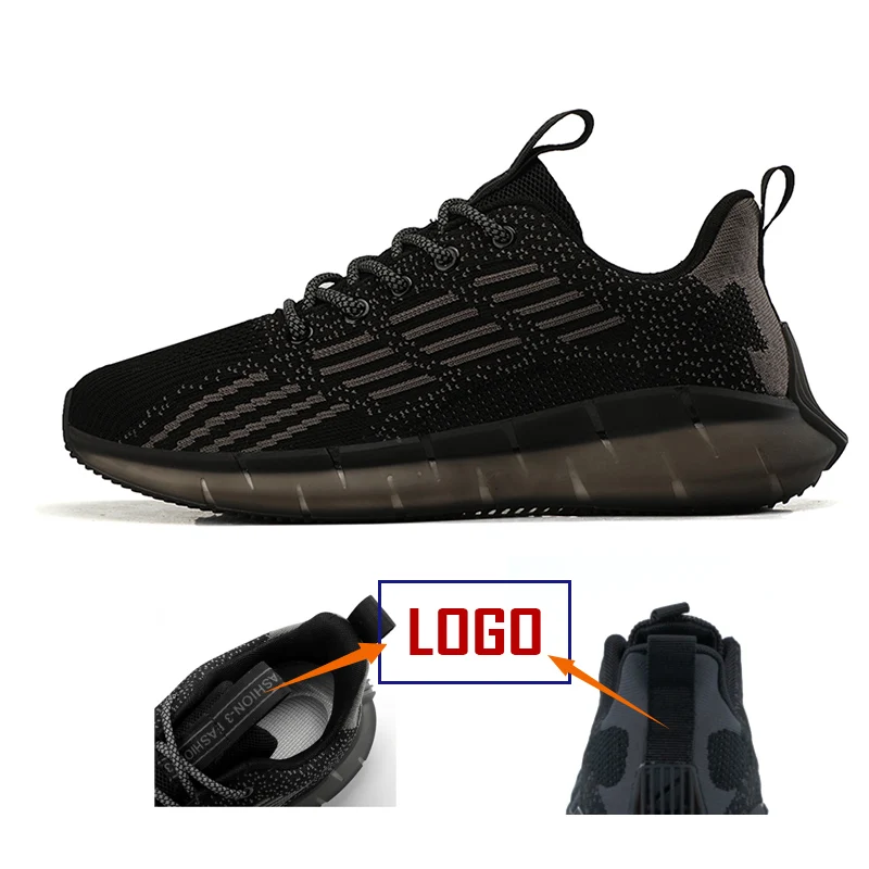 

top fashion Lightweight Yeezy male flying woven Sports Sneakers running shoes men breathable casual shoes On sales