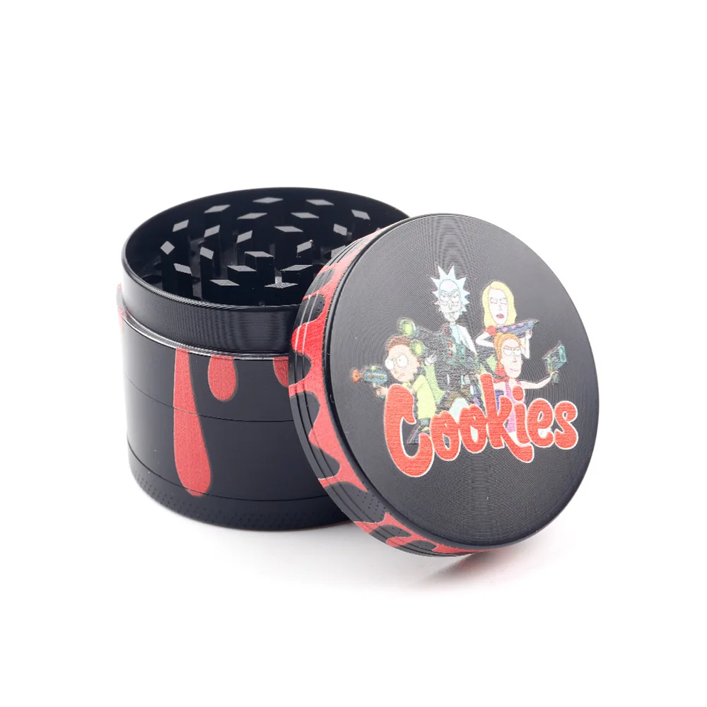 

Custom Logo Alloy Metal Smoke Grinder Cartoon Water Droplets Metal Tobacco Grinder With Good Price, Mix