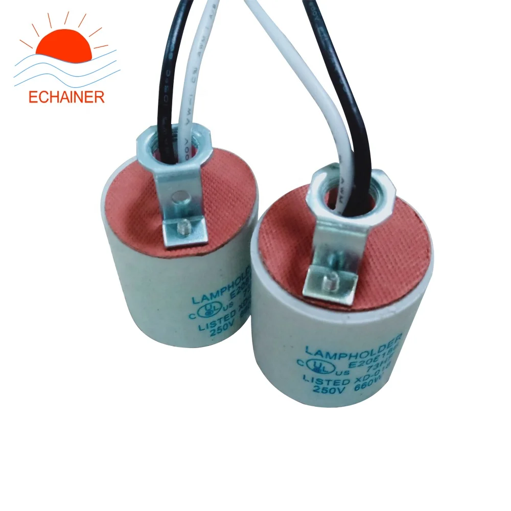 Factory new E26/E27 Lamp Bases Ceramic E26 Screw Bulb Socket High Temperature  E26Lamp Holder Chandelier Bulb Base