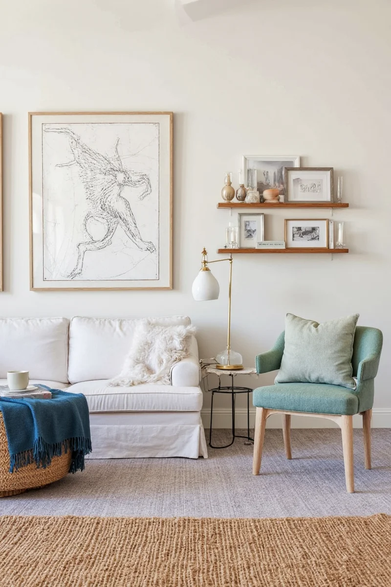 Modern family-friendly living room
