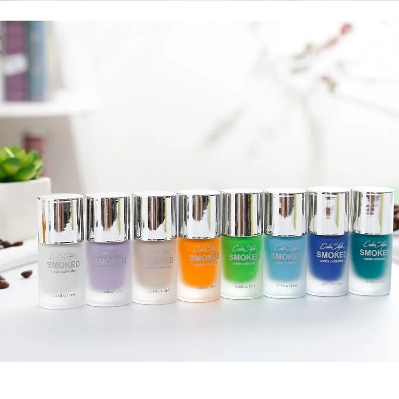 
OEM Frosted Matte Gel Nail Polish Verdor With Glass Bottle Wholesale Air Dry Nail Gel Polish non toxic Qrganic Private Label 