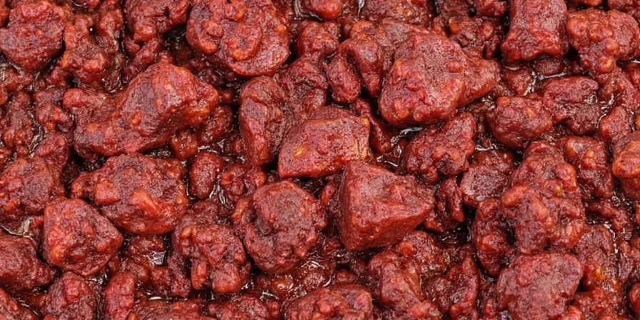 Close-up of barbacoa ingredients