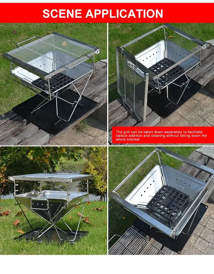 China Factory stainless steel bbq grill manufacturer portable barbecue grill tabletop grill bbq