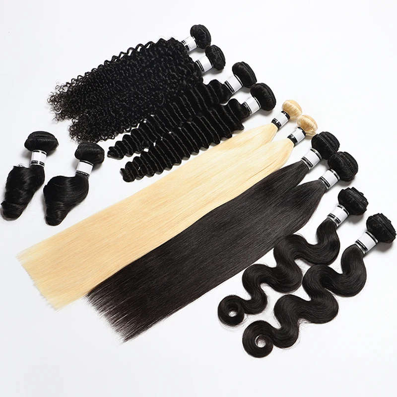 Cheap 613 Human Hair Bundles Deep Body Wave Raw Vietnamese Hair Bundles Remy 100% Human Hair Extensions Bundles Kinky Curly