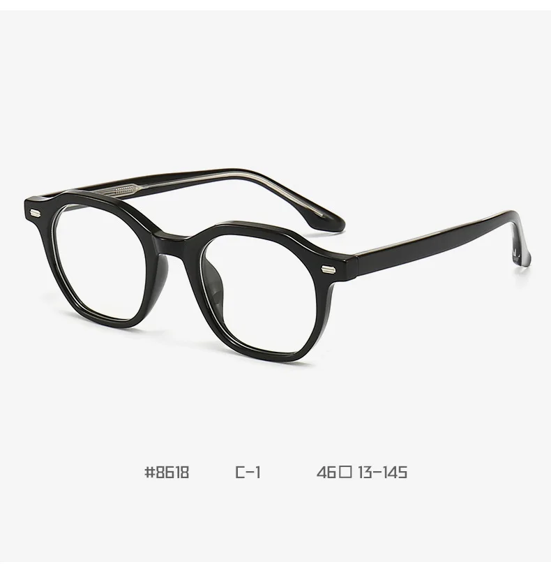Thick Polygon TR90 Optical Frames Women Men Anti Blue Light Metal CP Propionic Acid Eyeglasses Frames 2026