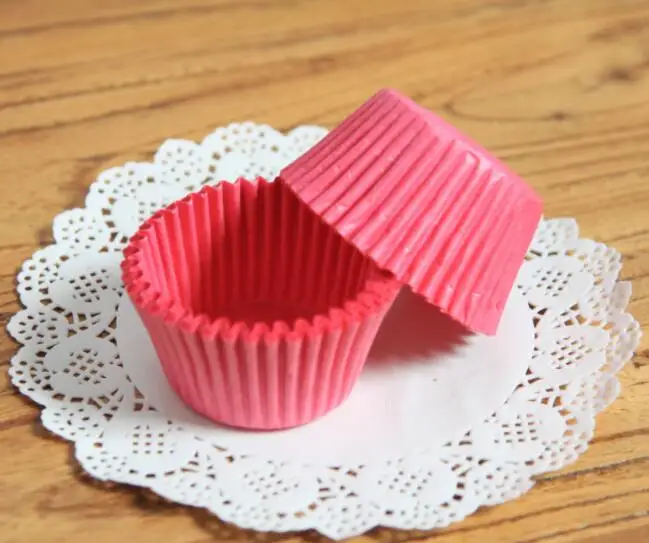 

Z714 500 pcs/set Large Paper Cake Cup Liners Plain 120 Baking Cup Liners