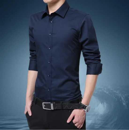

2021 Man Shirt Unique Long Sleeve Dress Shirts, 6 colors