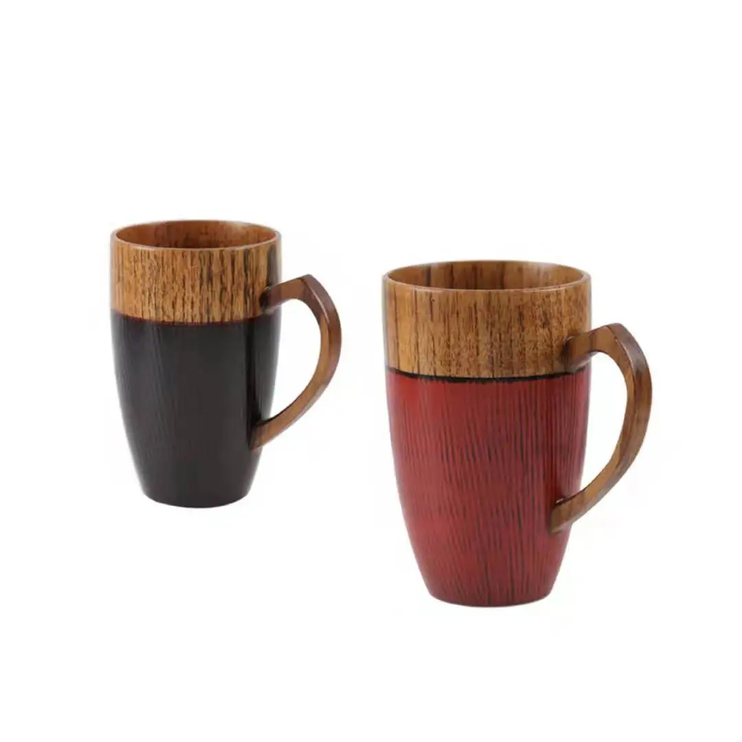 

Old Carpenter Handmade Wholesale Eco-friendly Sustainable Wood Coffee&Tea Cup With Handle