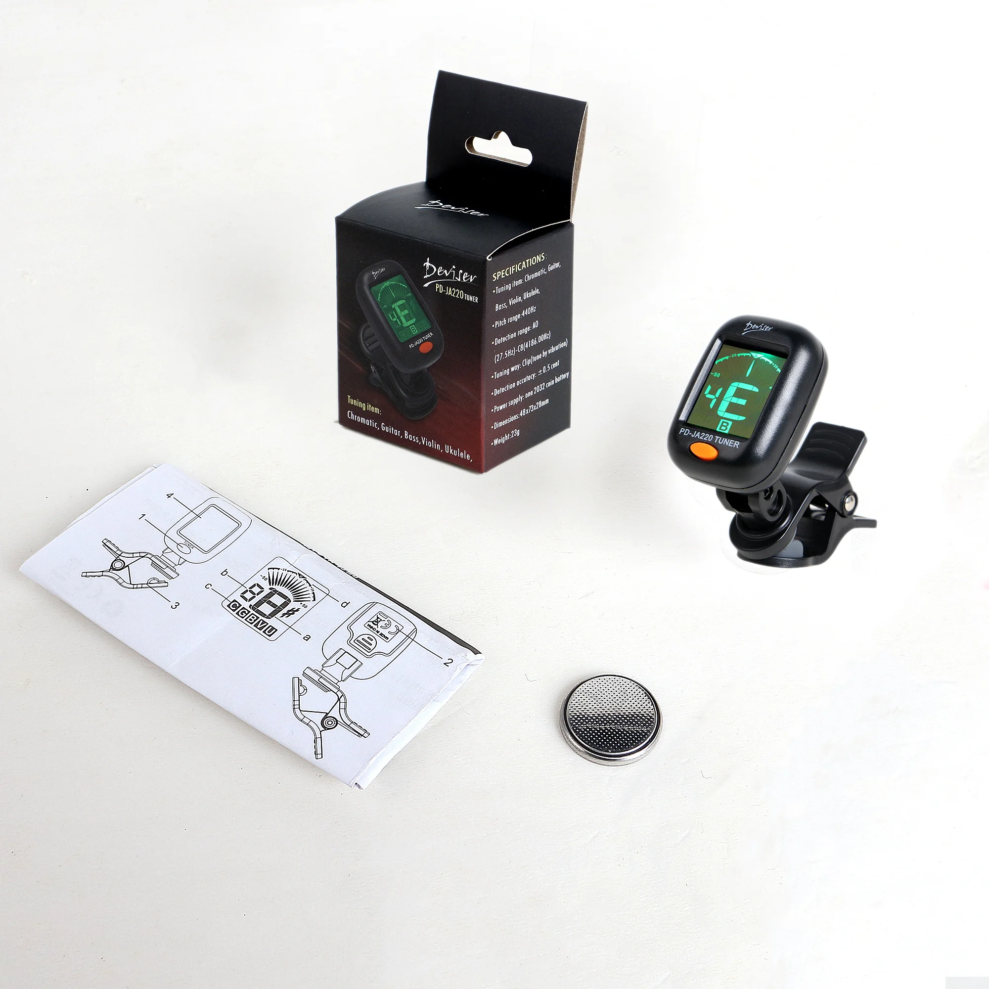 China Wholesale Cheap Popular Acoustic Guitar Tuner For Bass,Violin And