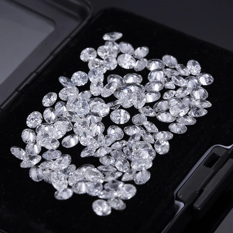 Messi Gems Melee Size DEF VS Oval Cut 2x3-4x6mm Lab Grown Diamond