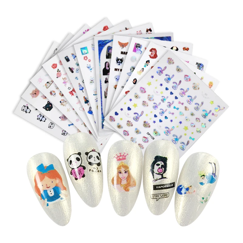 

Chinese Guangzhou Nail Supplies Cartoon Designs Nail Art Stickers & Decals 3D, Picture