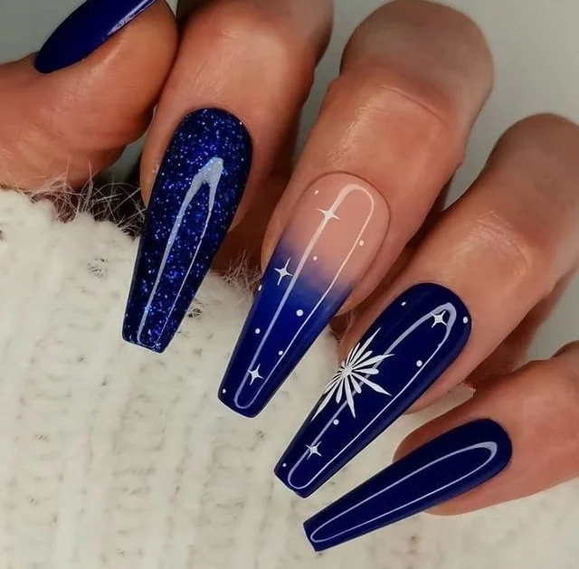 

Long T Shape False Nail Art TIPS 600PCS*1 Bag Full Clear Coffin Nail Tips TD46 Practise Hand Artificial Nail Tips, Clear/natural