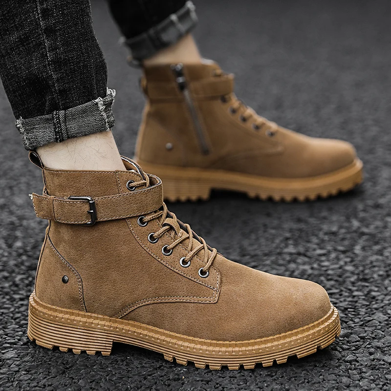 

2020 winter warm mens shoes boots out door design rubber sneaker boots