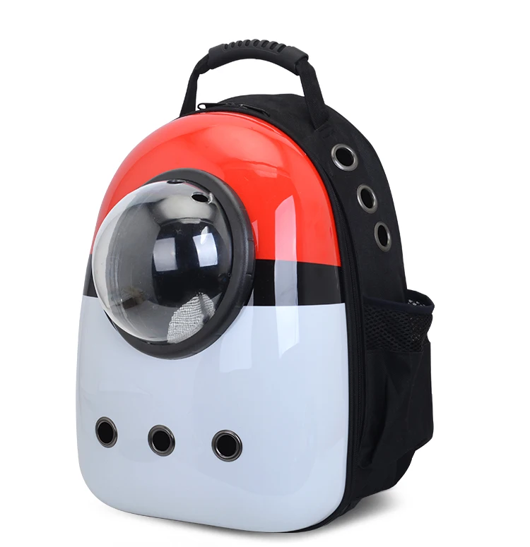 

Outdoor Travel Portable Breathable Box Dog Cat Bag Space Capsule Pet Carrier Backpack Wholesale, Blue red