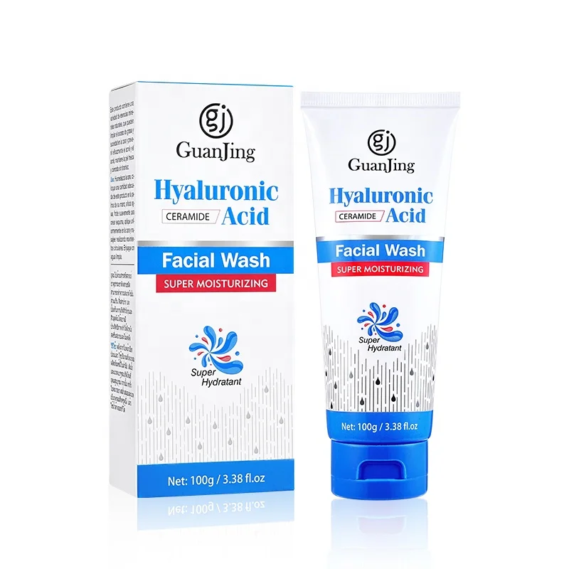

Guanjing Deep Cleansing Face Wash Hyaluronic Acid Repair Moisturizing Facial Cleanser for Women Men's Face Wash