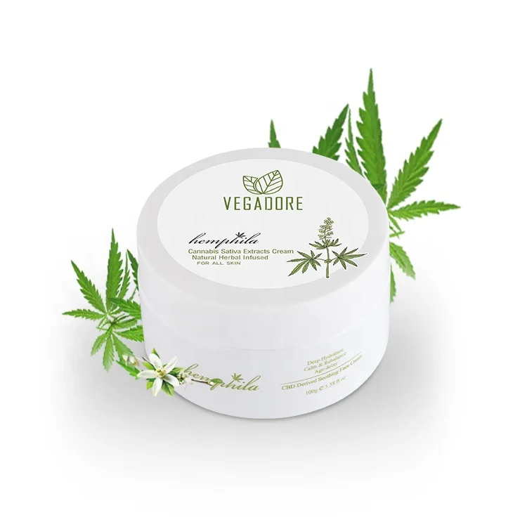 

Private Label Hemp Cream all Natural dark spot removing lightening moisturizing anti aging face whitening cream cbd face cream