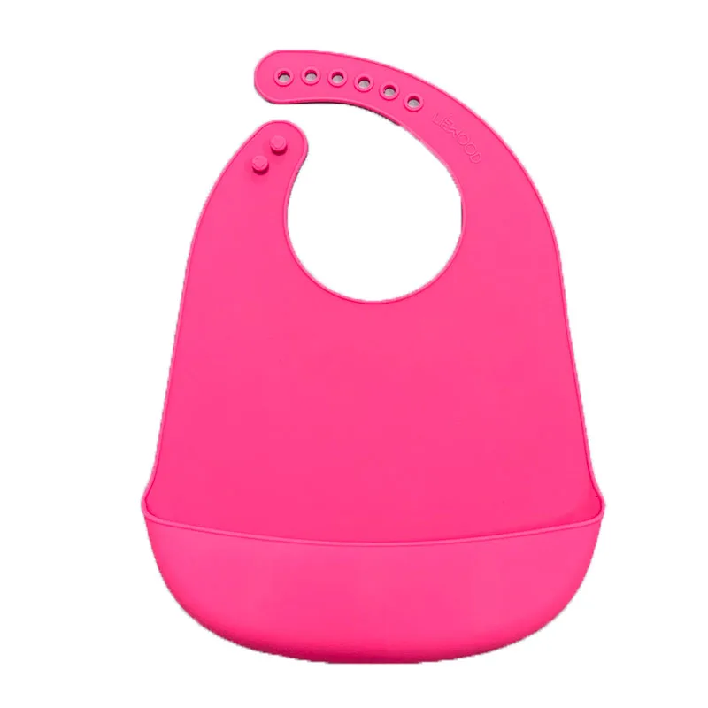 Factory wholesale food grade Soft Waterproof Silicone Baby Bib with FDA