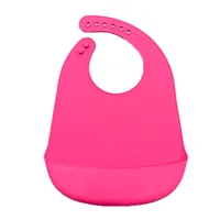 

Factory wholesale food grade Soft Waterproof Silicone Baby Bib with FDA