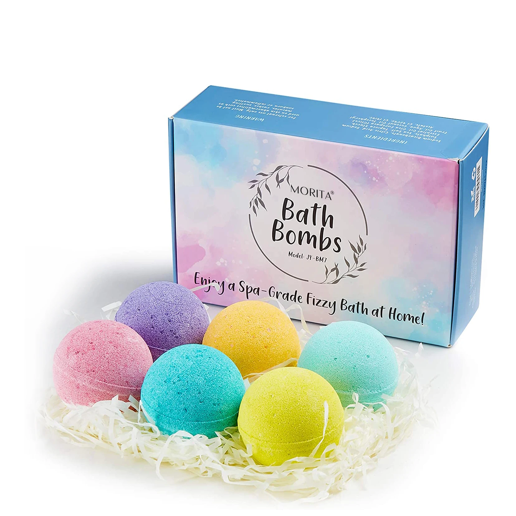 

Processing Customization Natural Organic Birthday Gift Set Children Bubble Bath Bombs Essential Oil Bath Bomb, Colorful