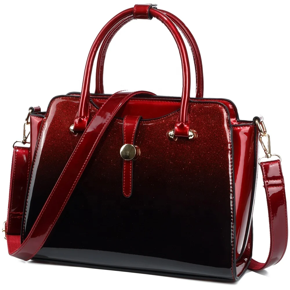 

Womens Patent Leather Satchel Handbags Crossbody Satchels Shoulder Bags Work Tote Bag