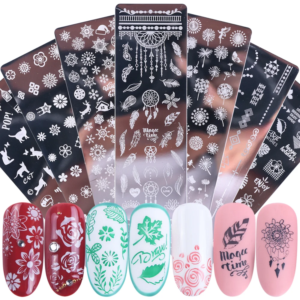 Hot Selling Rectangle Stamping Plate Stamping Image Plate Nail Art Stamp Plate