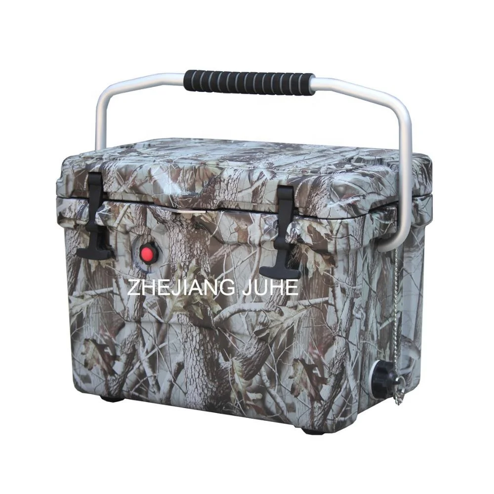 

Wholesale Adjustable Handle Rotomolded Cooler Box Ice New Arrival Mixed Color 10qt Food Grade Leopard Print Coolers, Accept customized color