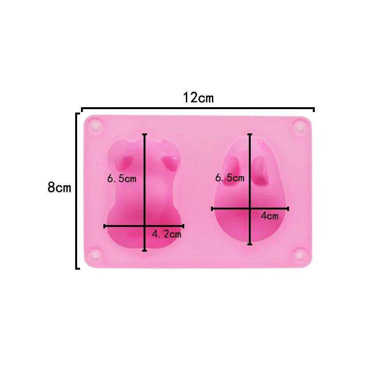 3D DIY Baking Tool Non-stick Silicone Cake Mold Rabbit Pig Shapes Chocolate Mold 3D DIY Baking Tool Non-stick Silicone Cake Mold Rabbit Pig Shapes Chocolate Mold