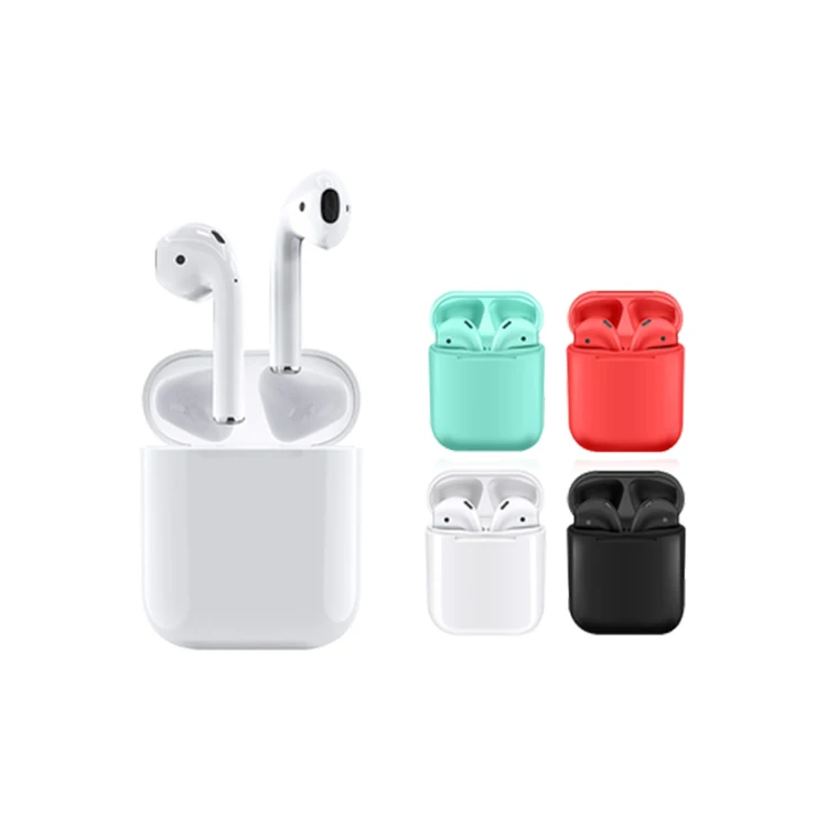 Wholesale High Quality Binaural Microphone True Wireless Earbuds Colorful  I12 TWS Bluetooth Earphones With Charging Case