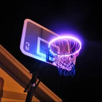 

Hoop Light LED Strip Basketball Rim Attachment Helps Shoot Hoops At Night basketball frame lamp