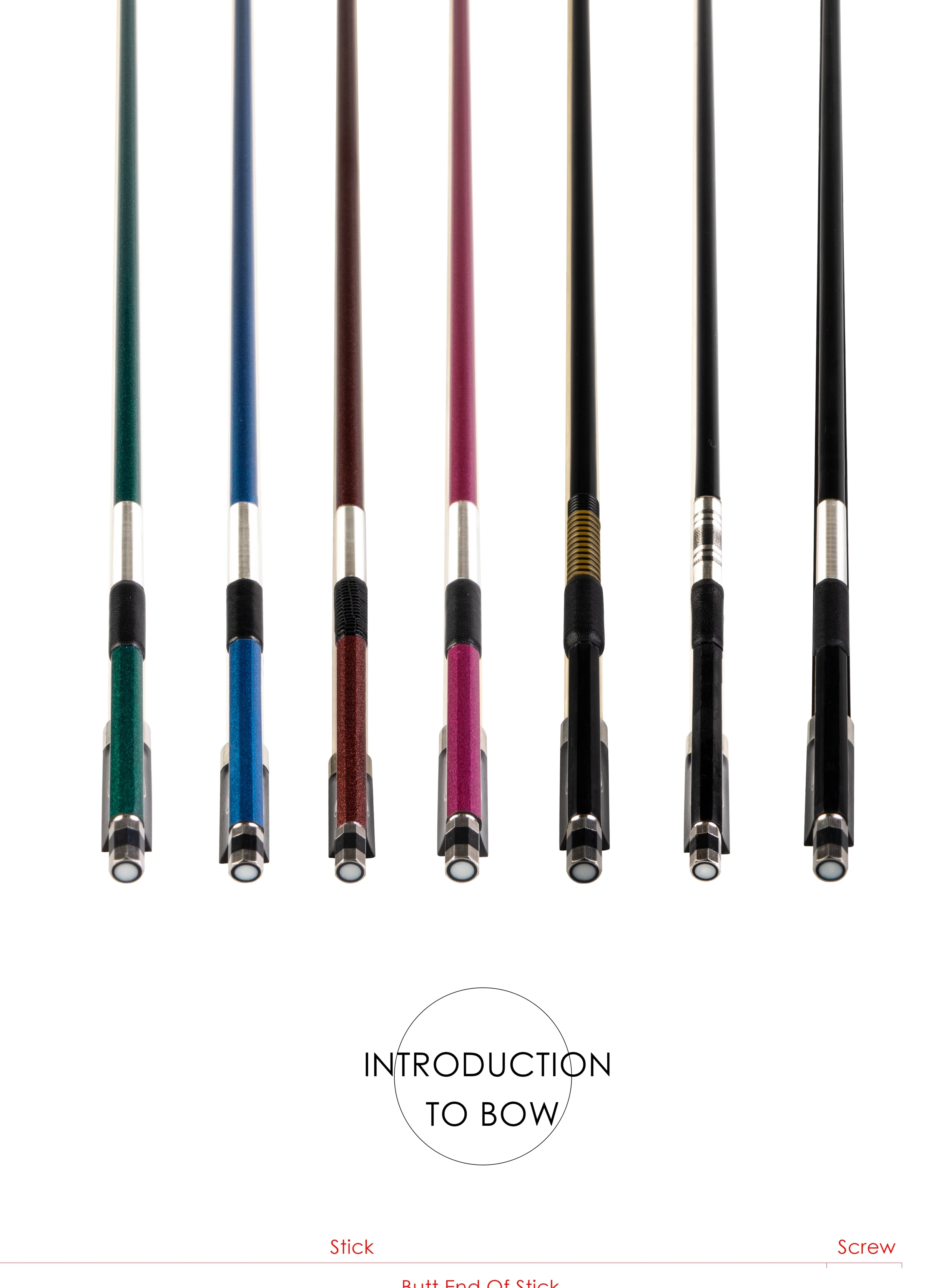 Naomi Carbon Fiber Bow For Violin 4/4 Fiddle Bow Round Stick W/ Ebony